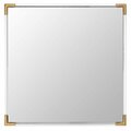 Safavieh 24 x 0.78 x 37.8 in. Amina Square Acrylic Mirror, Gold & Clear CMI3003A